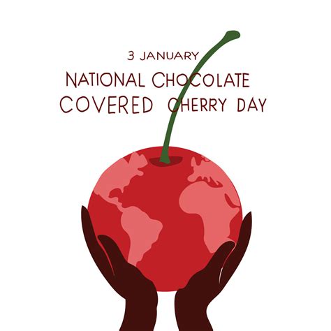 National Chocolate Covered Cherry Day Vector Illustration 16746557