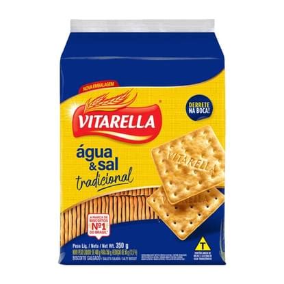 Riograndense Distribuidora Biscoito Vitarella Cream Cracker Crock 350g