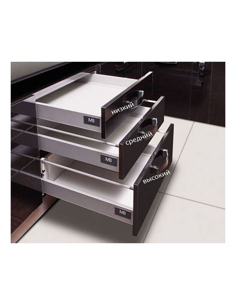 ModernBox GTV. Выдвижные ящики с металлическими боковинами Модернбокс