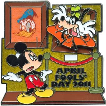 Disney Holiday Pin April Fools Day Mickey And Goofy