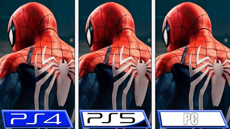 Video Comparativo Entre Pc Ps Y Ps De Marvel S Spider Man Remastered