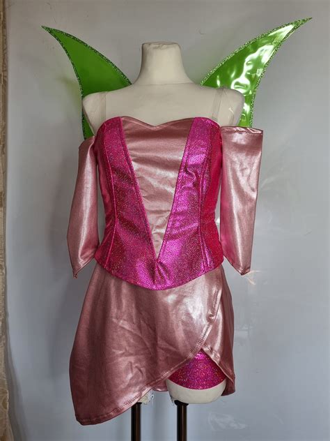 Flora Winx Club Charmix Full Cosplay With Wings Made to Order S-L - Etsy