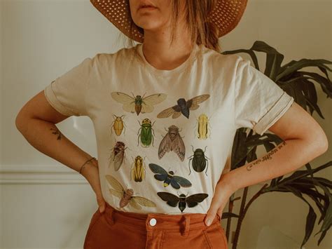 Cicada T Shirt Entomology Shirt Goblincore Shirt Insect Shirt Bug Shirt
