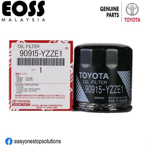 Original Genuine Parts 90915 YZZE1 Toyota Oil Filter For Toyota Camry