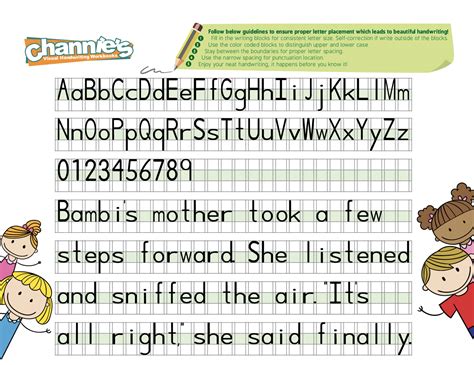 learn   write block letters neatly channies