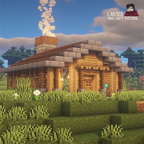 Starting house for survival Minecraft | Дом, Minecraft создания