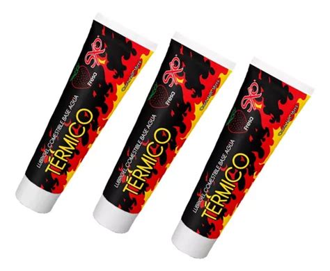 3 Lubricantes Termicos Hot Comestibles Sxo Sabor Fresa 18ml Meses Sin