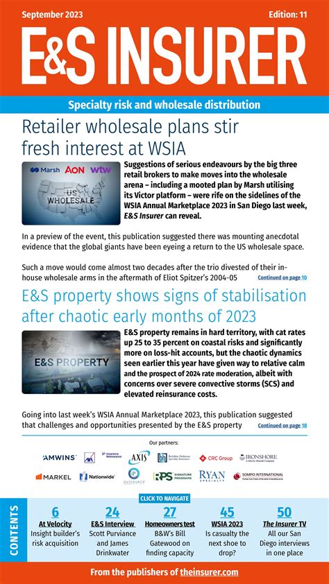 es insurer monthly  september   insurer tv