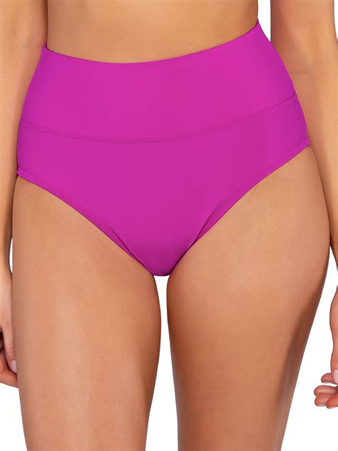 Fold Over High Waist Bikini Bottom Swimsuit Walmart