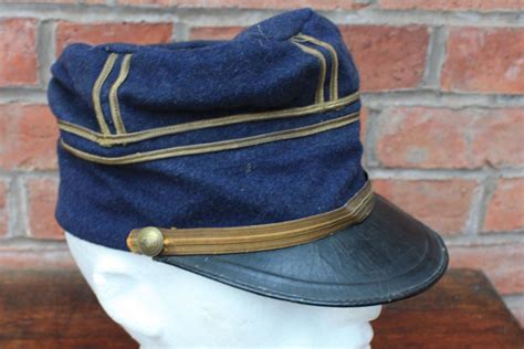 WW1 French Officers Blue Peaked Kepi / Cap with gold trim. in Helmets ...