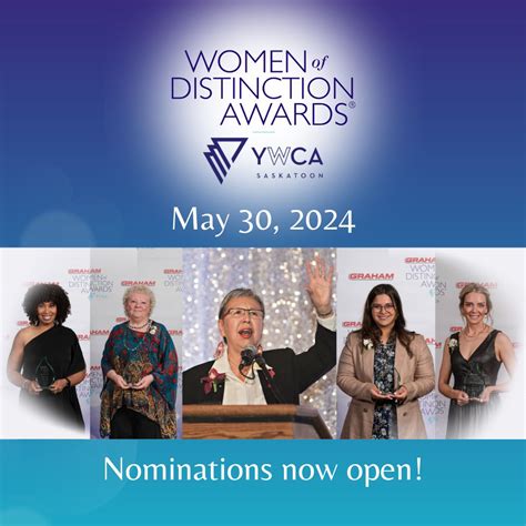 Ywca Saskatoon On Linkedin Nominations For Our Women Of Distinction