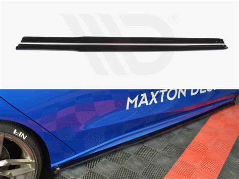 Maxton Side Skirts Diffusers V 3 Ford Focus Mk4 St St Line Carbon Look For Ford Focus St Mk4