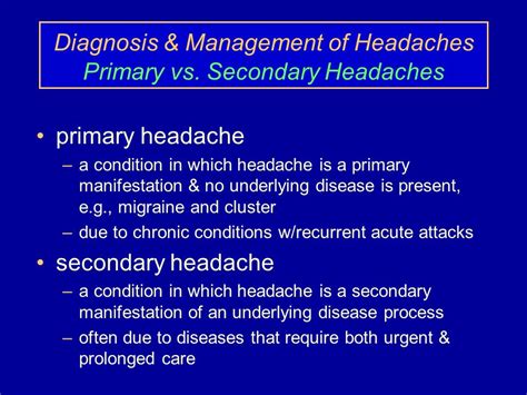 Case Based Teaching Didactic Component Headache And Migraine Department Of Neurology University