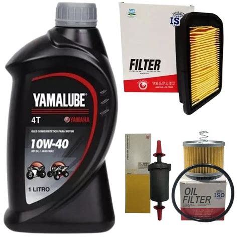 Troca Filtros E Oleo Yamalube 10w40 Fazer 150 Crosser 150 VALFLEX