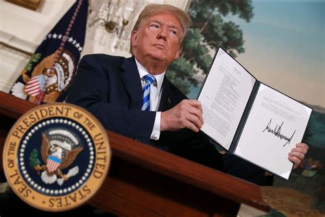 Trump Withdraws Us From Iran Nuclear Deal