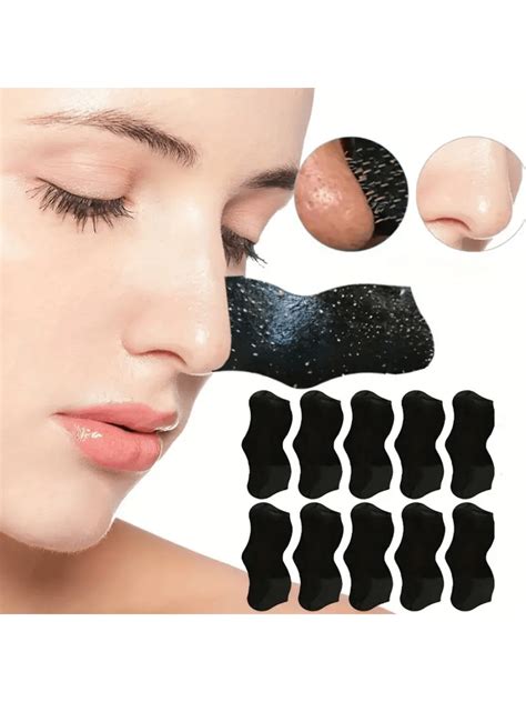 10pcs Blackhead Remover Strips For Deep Cleansing Of Nose Face And