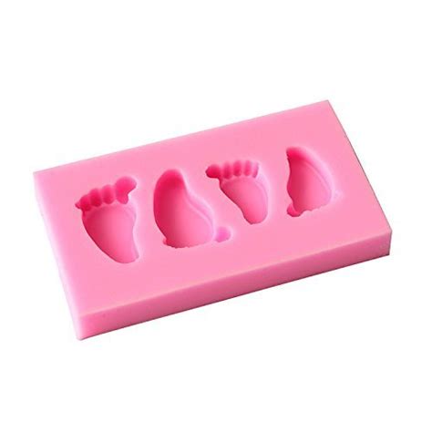 Baby Foot Shaped Cute Silicone Mold Chocolate Fondant Cake Decorating