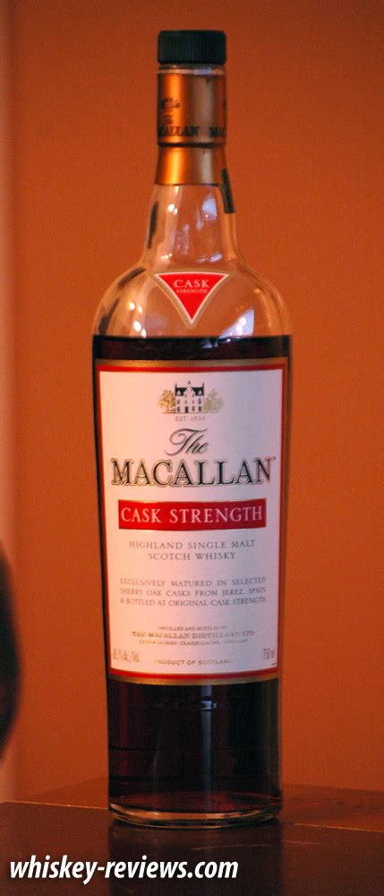 Macallan Cask Strength Scotch Review Whiskey