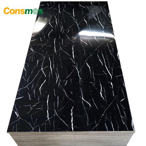 Interior Decorative Flexible Waterproof Wall Decorative Pvc Uv Marble