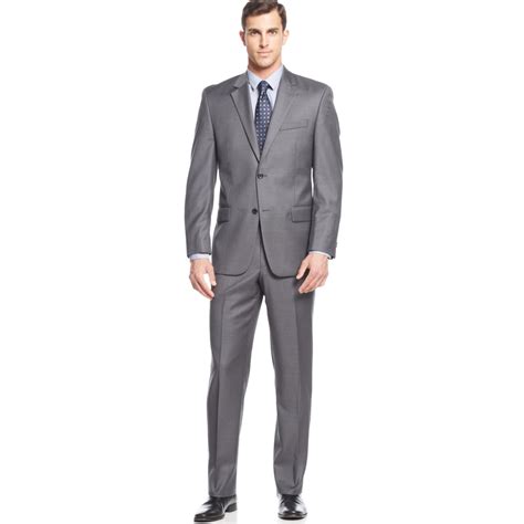 Michael kors Michael Solid Grey Suit in Gray for Men (Grey) | Lyst