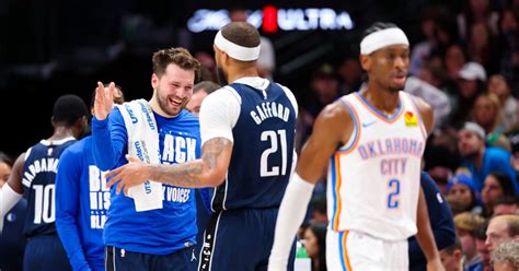 NBA MVP Showdown Dallas Mavs Luka Doncic Evens Score With Oklahoma