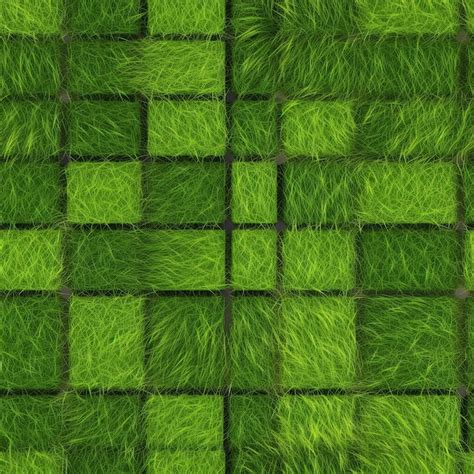 Seamless Grass Mosaic Background Generative Ai Premium Ai Generated Image