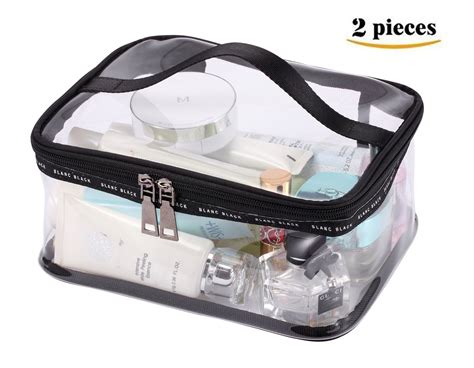 Amazon Clear Toiletry Makeup Bags PVC Plastic Travel Cosmetic