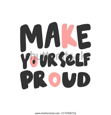 Make Yourself Proud Sticker Social Media Stock Vector Royalty Free 1172408716 Shutterstock