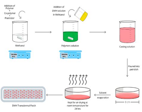 A Schematic Diagram Displays The Preparation Steps Of The Dmh