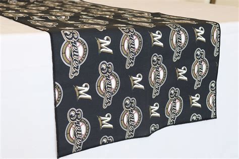 Milwaukee Brewers Table Runner Zen Creative Designs