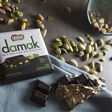 Nestle Damak Dark Chocolate With Pistachios 2 82 Ounce 6 Bars Buy