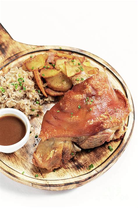 Schweinshaxe Traditional German Pork Knuckle With Sauerkraut And Photograph By Jm Travel