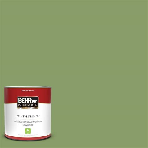 BEHR PREMIUM PLUS 1 Qt M370 5 Agave Plant Flat Low Odor Interior