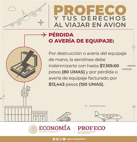 Profeco On Twitter Si Al Viajar En Avi N Tu Equipaje Se Perdi O