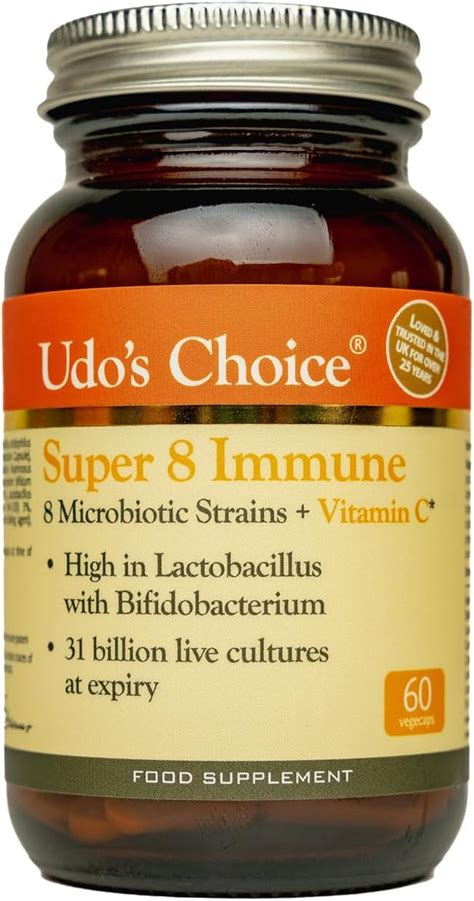 Udo S Choice Super 8 Immune Probiotics Hi Count Microbiotics With