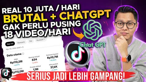 REAL 100 JUTA HARI KONTEN BRUTAL SEKARANG GAMPANG PAKE CHATGPT GINI