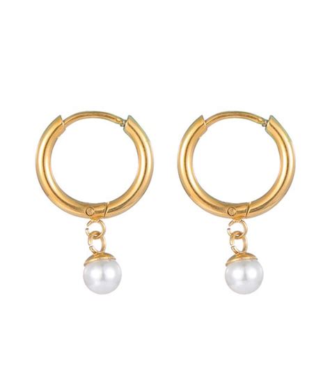 Go Dutch Label Pearl Hoop Oorbellen E Bol