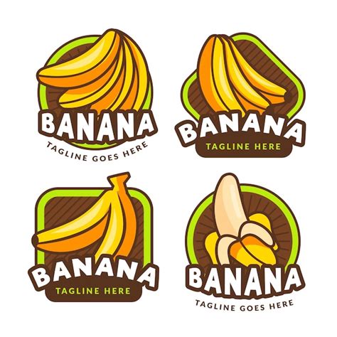 Premium Vector Banana Logo Collection