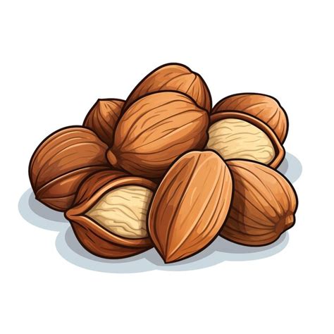 Premium Vector Sticker Vector Logo Nuts Vector White Background Isolat