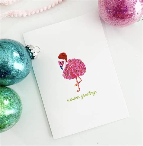 Glitter Christmas Card - Quick and Easy Craft - Pineapple Paper Co.