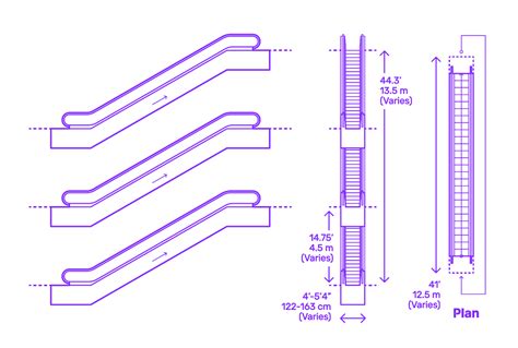 Escalators Dimensions & Drawings | Dimensions.com