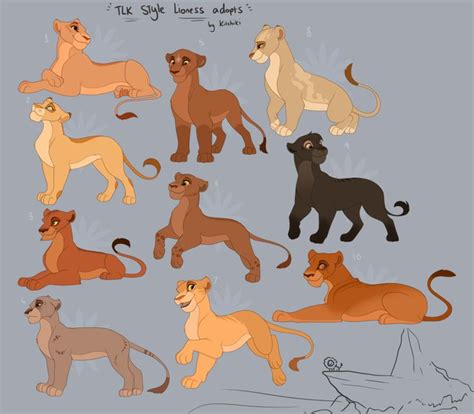 Tlk Style Lioness Adoptables Closed By Kitchiki Lion King Drawings