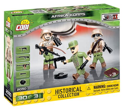 KLOCKI COBI 2050 Figurki Żołnierzy Afrika Korps HC WW2 30 El Wyspa