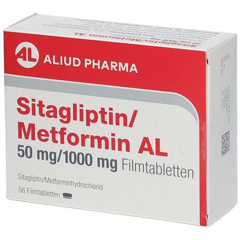 SITAGLIPTIN Metformin AL 50 Mg 1000 Mg Filmtabl 56 St Mit Dem E Rezept