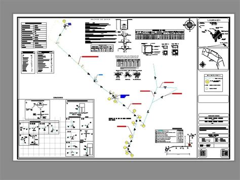 Diseno De Red De Agua Potable Ciudad De Tehuacan En Autocad Librer A Cad