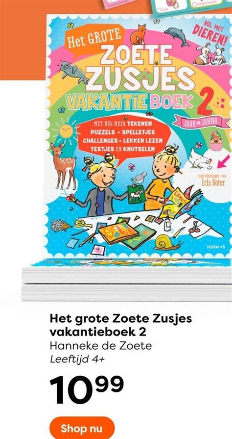 Het Grote Zoete Zusjes Vakantieboek 2 Hanneke De Zoete Leeftijd 4