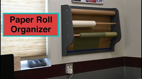 How To Make A Paper Roll Organizer Youtube