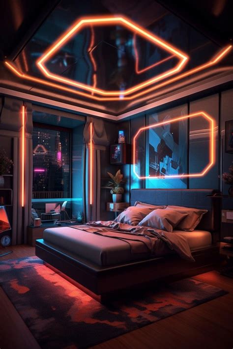 Cyberpunk Interior Cyberpunk Bedroom Cyberpunk Apartment Futuristic