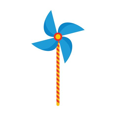 Propeller Stick Icon Flat Style 14471859 Vector Art At Vecteezy