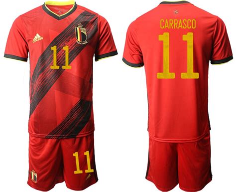 Trikot zur Fußball Europameisterschaft 2020 Belgien Heimtrikot in rot